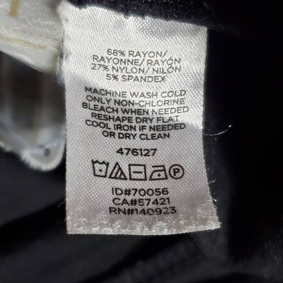 LOFT Women’s Pull-On Skinny Pants Black Ankle Leggings Size Small Stretch Rayon - Picture 6 of 7